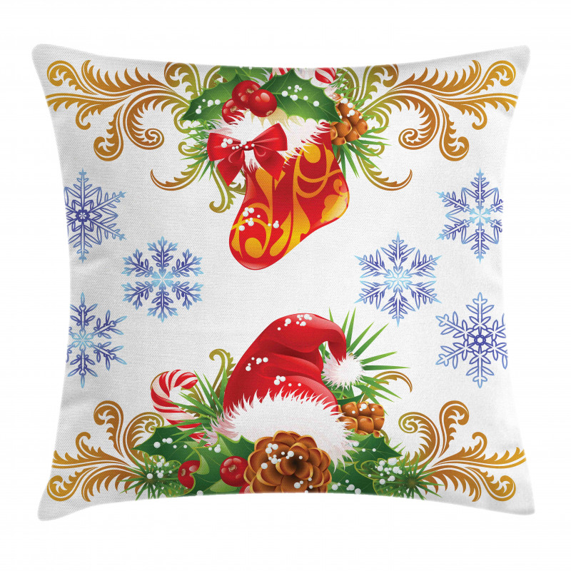 Stocking Santa Hat Pillow Cover