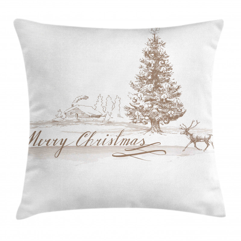 Vintage Classic Xmas Pillow Cover
