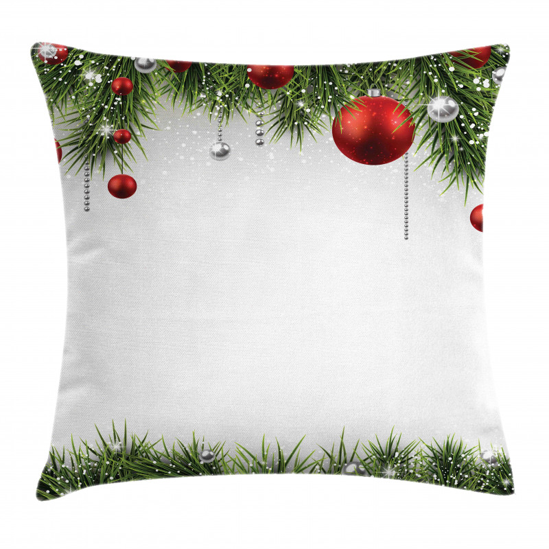 Tree Balls Ornaments Pillow Cover