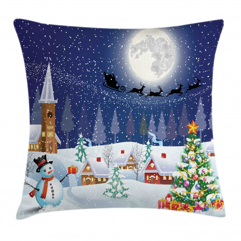 Winter Landscape Pillow Cover