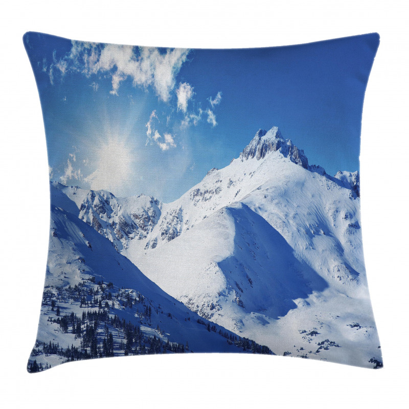 Sunrise at Mountain Pillow Cover