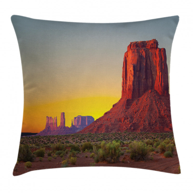 Sunset at Valley Nature Pillow Cover