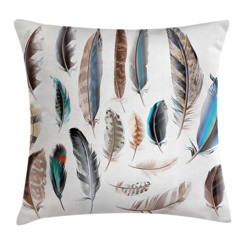 Bird Body Feathers Set Pillow Cover