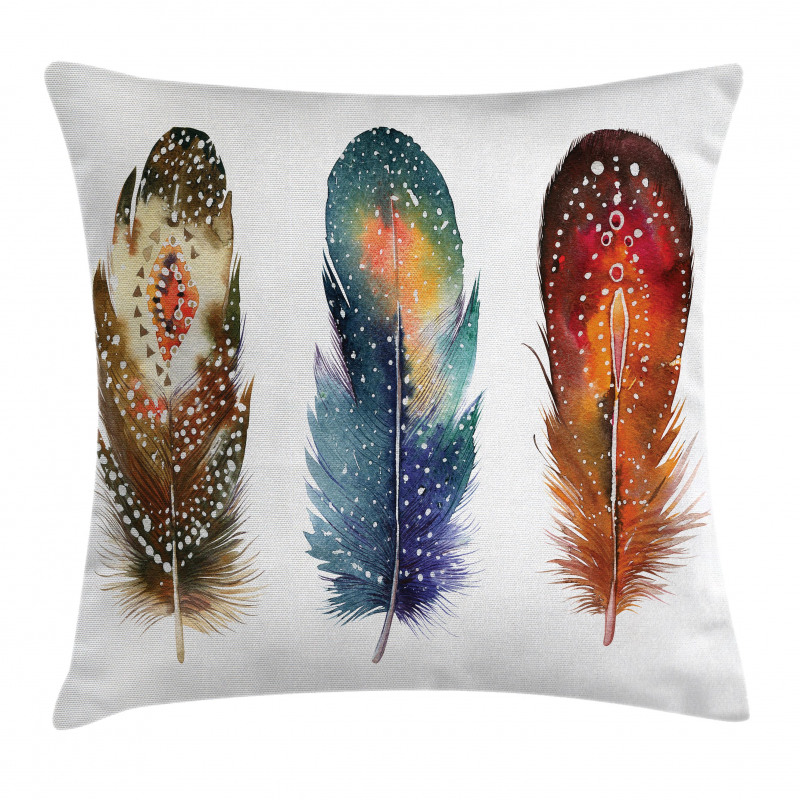 Feather Tribal Pillow Cover
