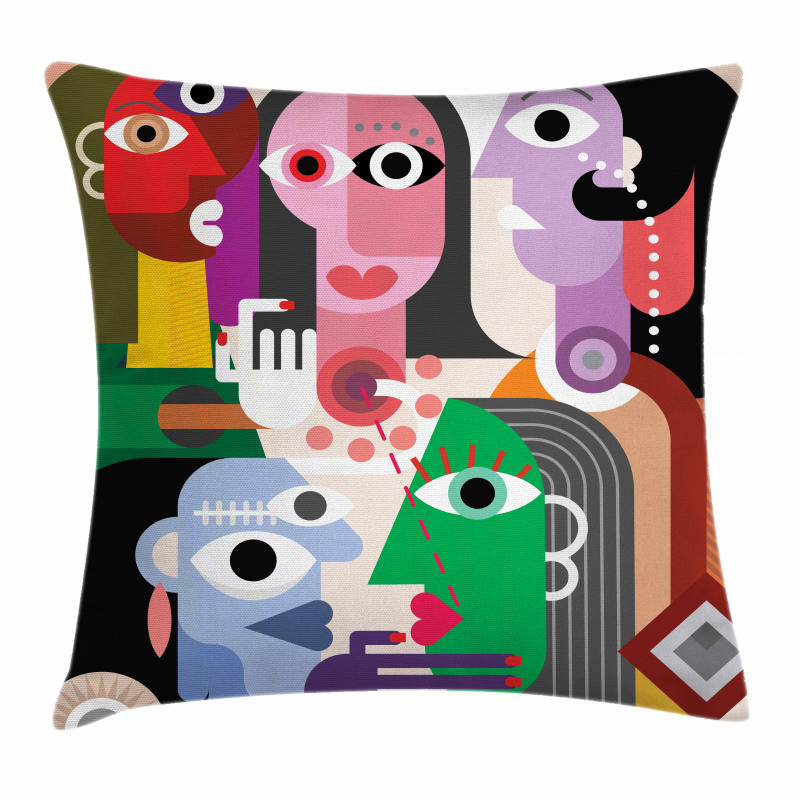 Modern Abstract Colorful Design Pillow Cover