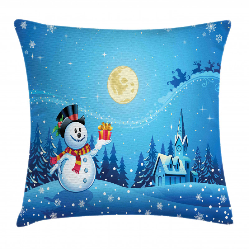 Snowman Sanra Gift Pillow Cover
