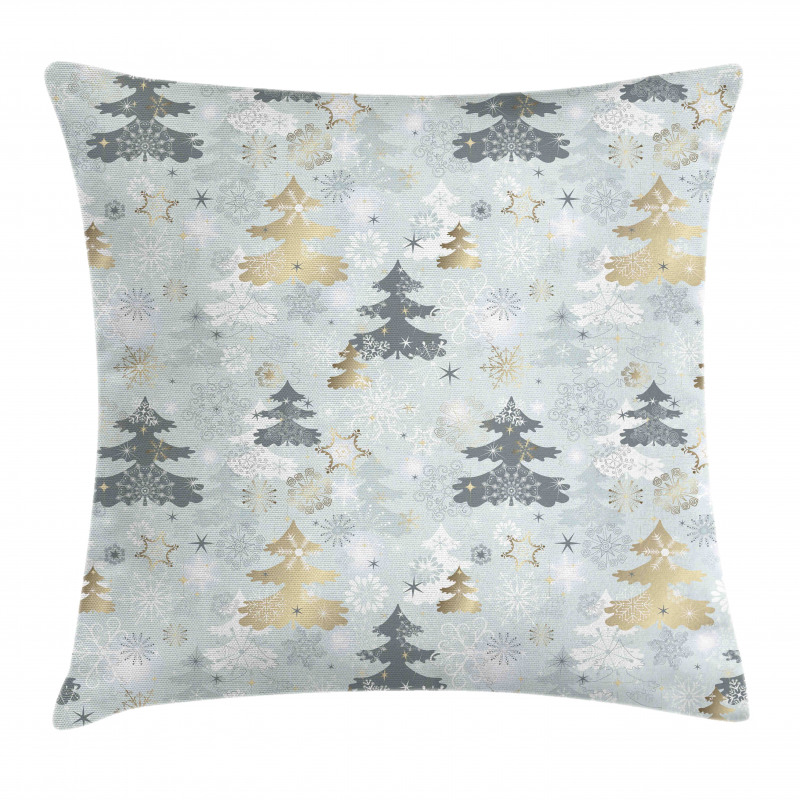 Retro Soft Pine Tree Pillow Cover