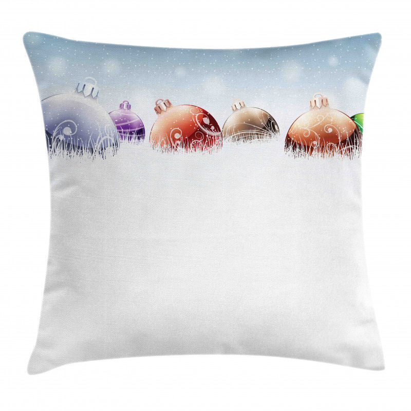 Winter Snow Field Pillow Cover