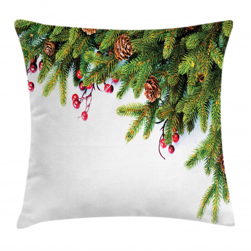Tree Branches Cones Pillow Cover