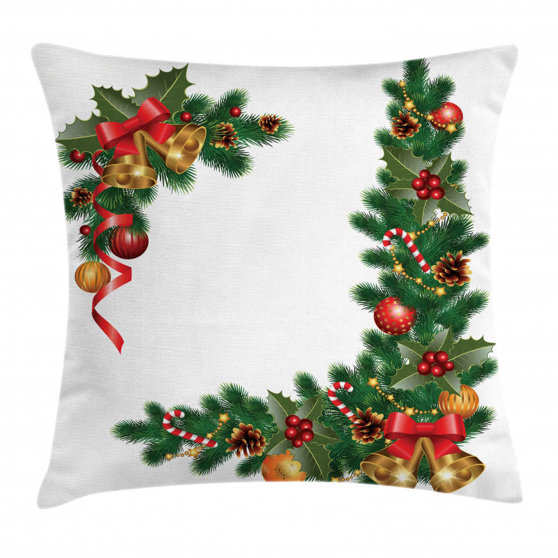 Trees with Ornaments Pillow Cover