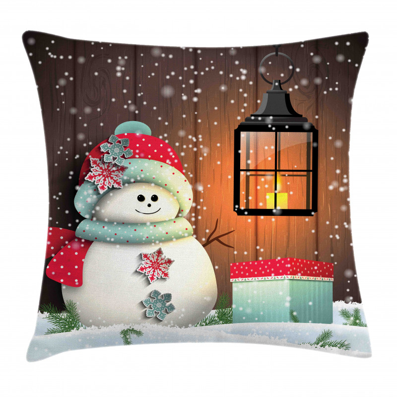 Garden with Gift Box Pillow Cover
