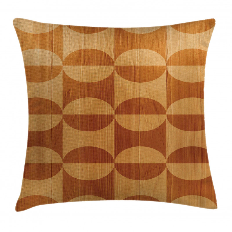 Abstract Oak Planks Pillow Cover