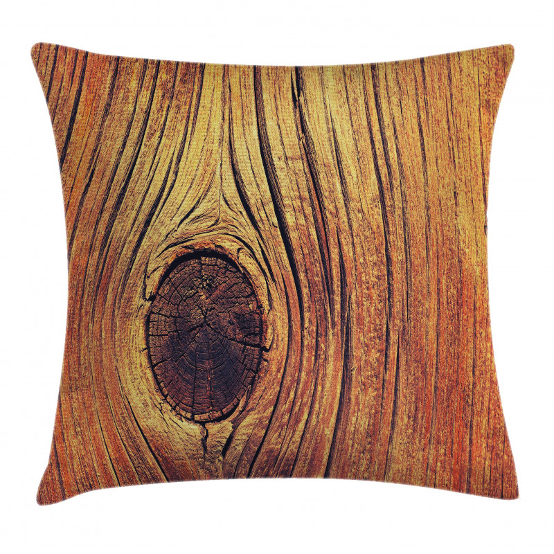 Aged Wooden Texture Pillow Cover