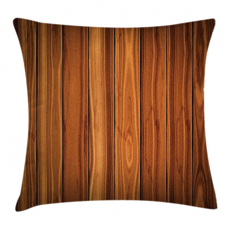 Wooden Planks Image Pillow Cover