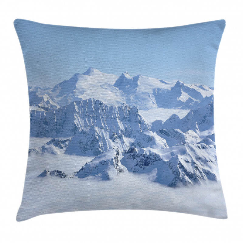 Alps White Wilderness Pillow Cover