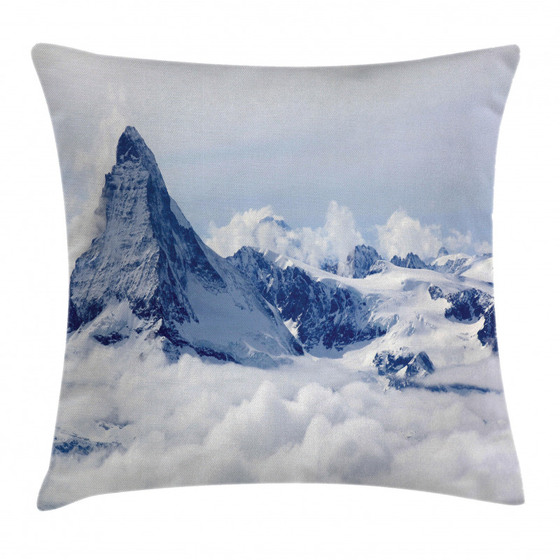 Clouds on Summit Winter Pillow Cover