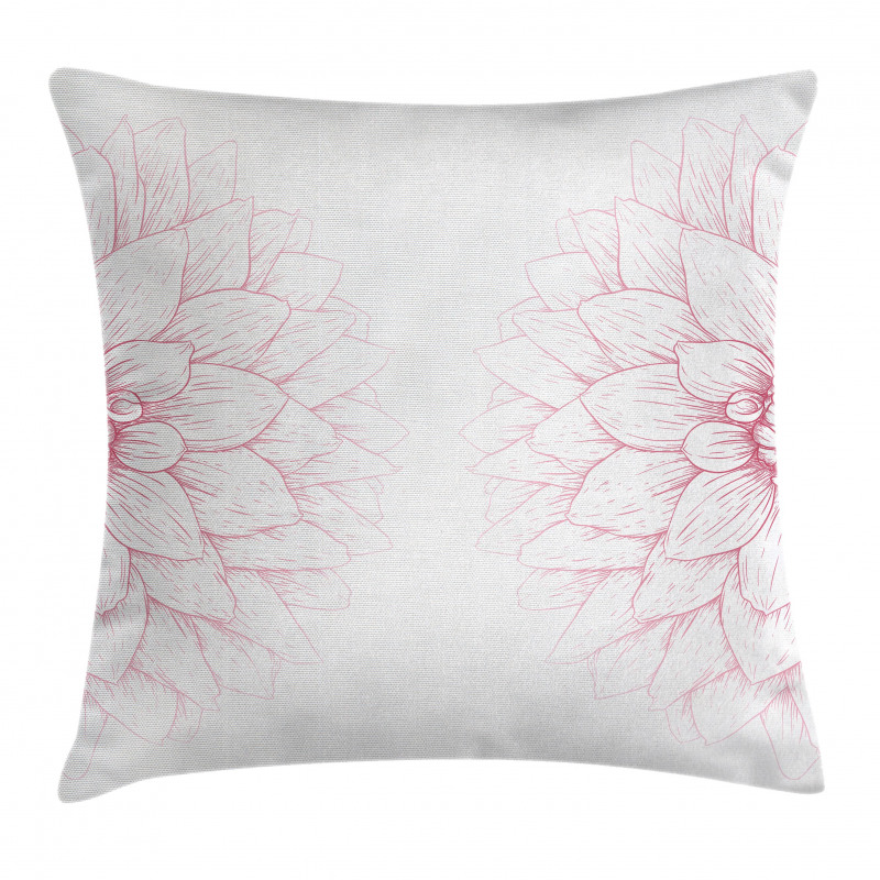 Pink Blossom Flower Pillow Cover
