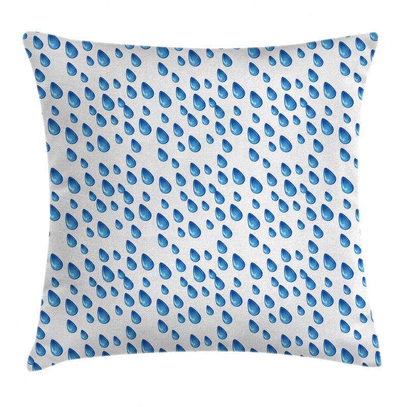 Raindrops Aquatic Fall Pillow Cover