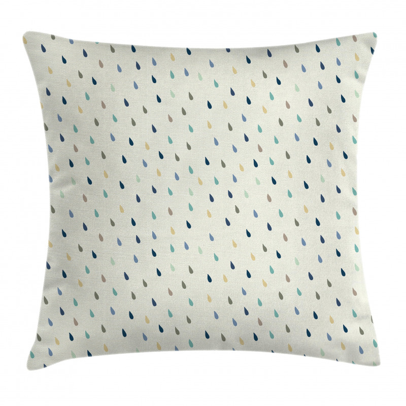 Colorful Droplet Pattern Pillow Cover