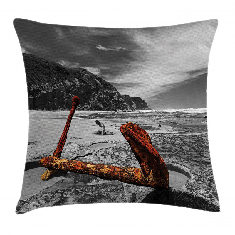 Rusty Vintage Beach Pillow Cover