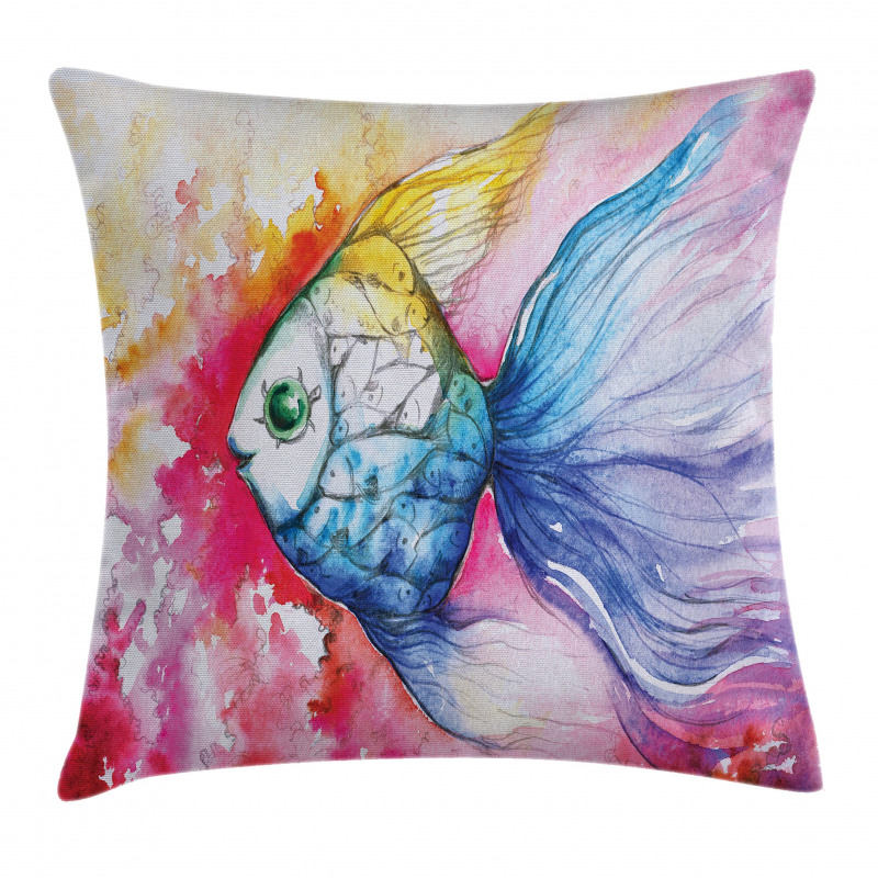 Watercolor Abstract Art Pillow Cover
