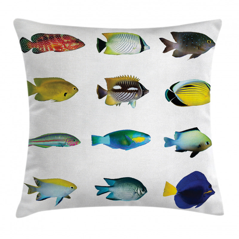 Sea Creatures Nautical Pillow Cover