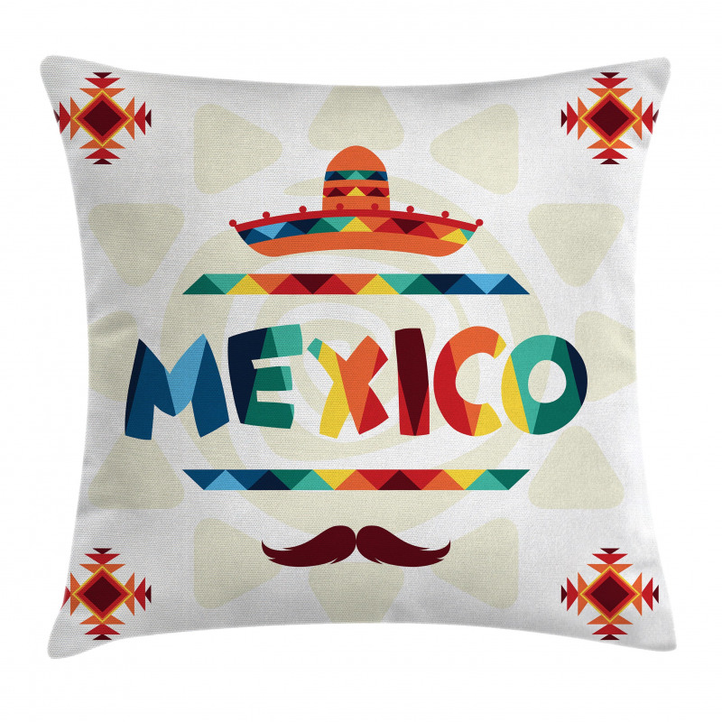 Sombrero Aztec Pillow Cover