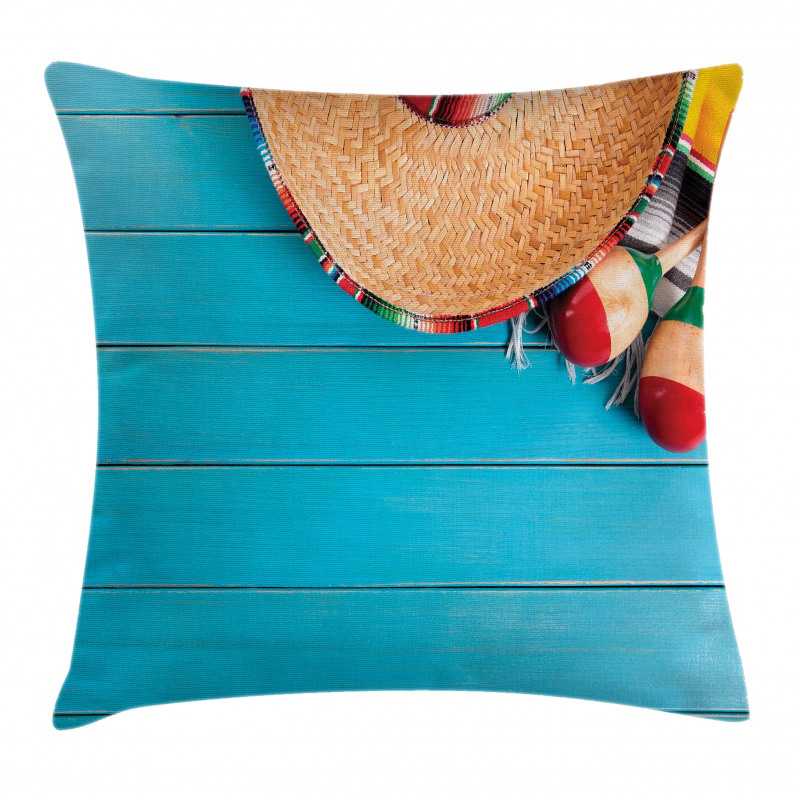 Latin Sombrero Pillow Cover