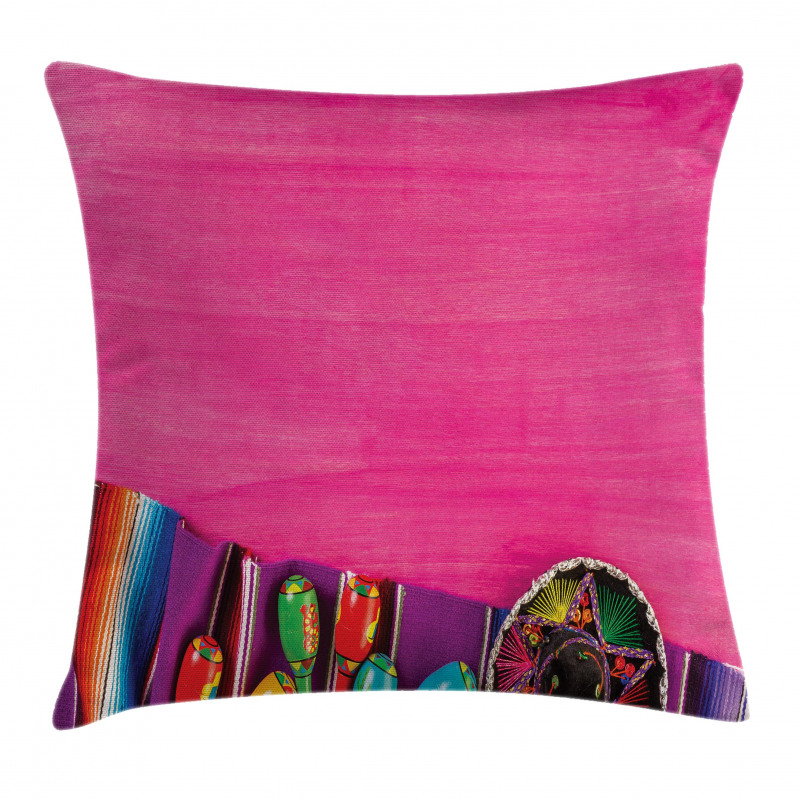 Folkloric Serape Blanke Pillow Cover