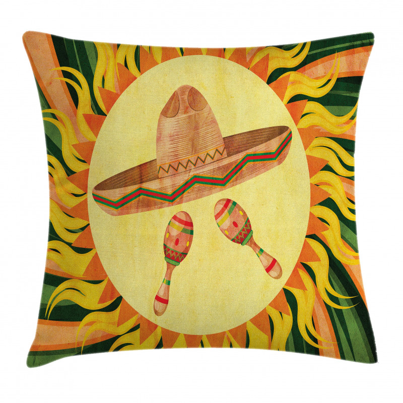 Hippie Sombrero Pillow Cover
