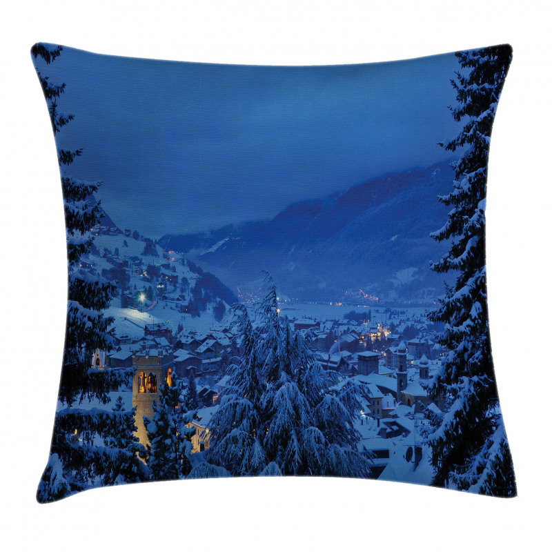Winter Forest Trees Pillow Cover