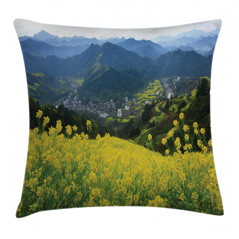 Flower Mountains Pillow Cover