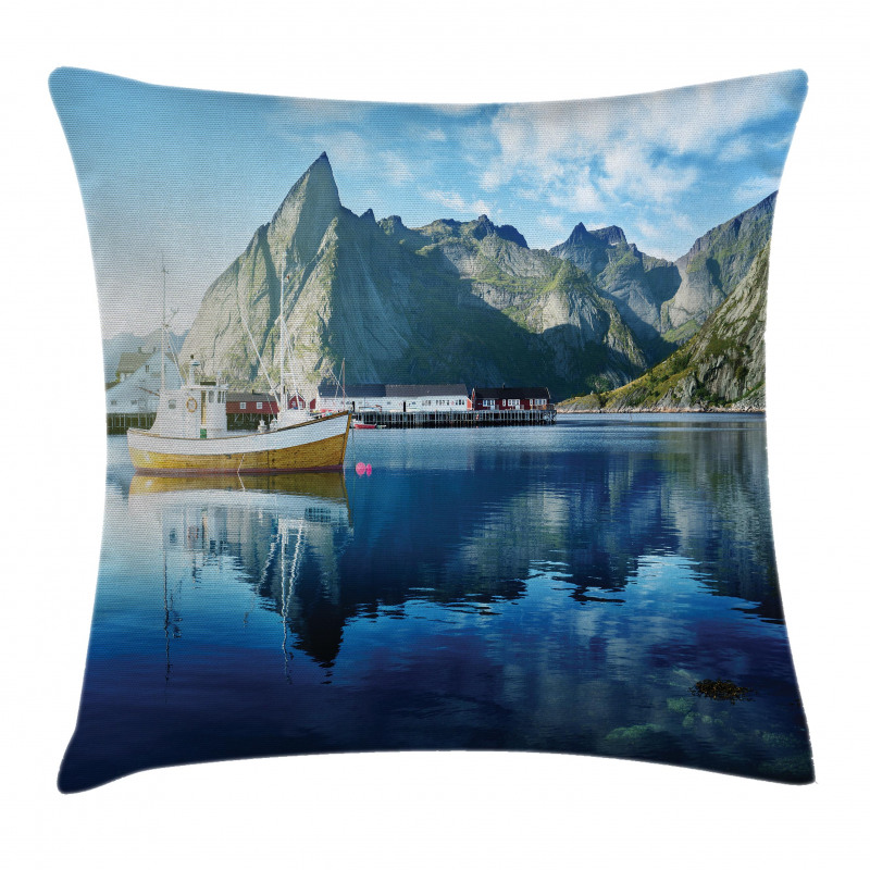 Sunset Lake by Harbor Pillow Cover