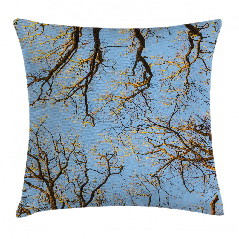 Vibrant Sky with Trees Pillow Cover