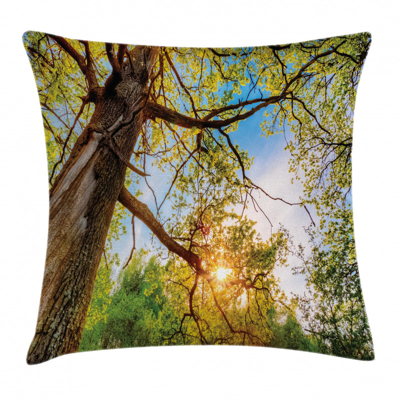 Vibrant Summer Sky Pillow Cover