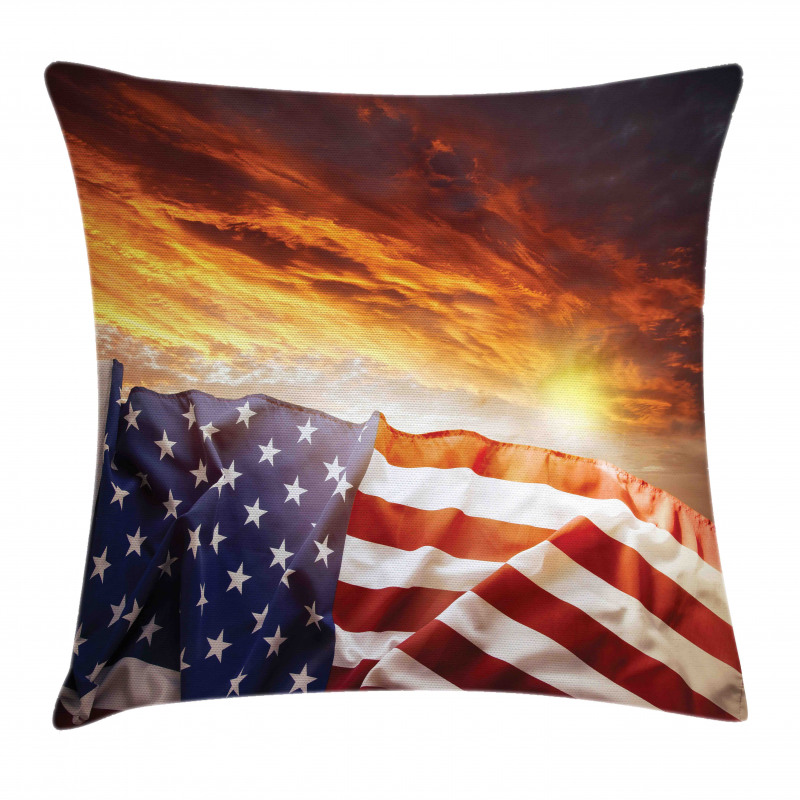 Sunset and Horizon Pillow Cover