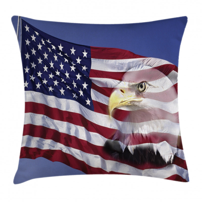 Bless America Flag Pillow Cover