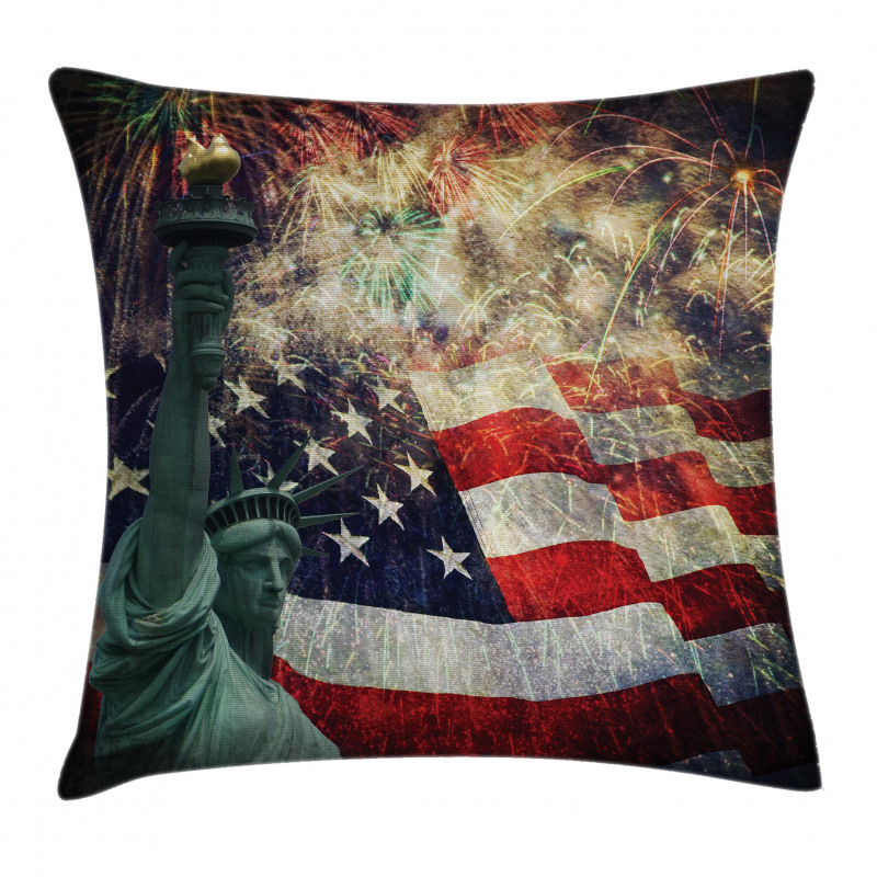 Fireworks 4th of July Pillow Cover
