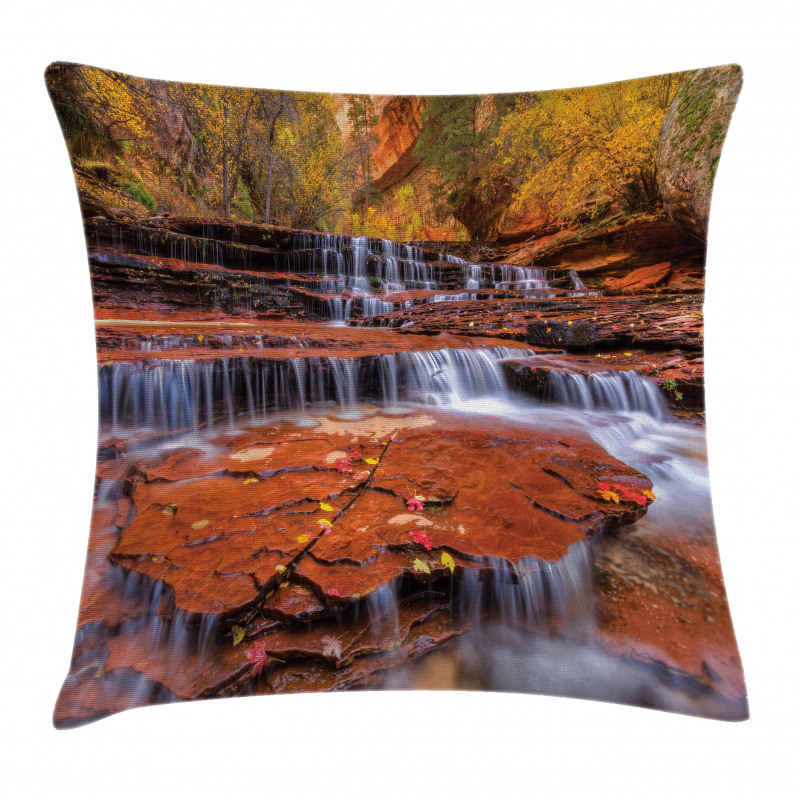 Waterfall Autumn Pillow Cover