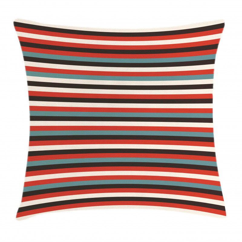 Vintage 60's Red Black Pillow Cover
