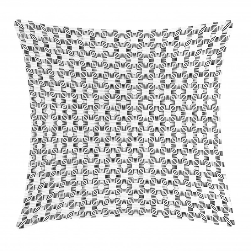 Rings with Curves Pillow Cover