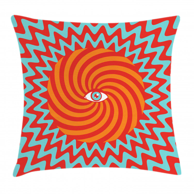 Circles Spiral Lines Pillow Cover