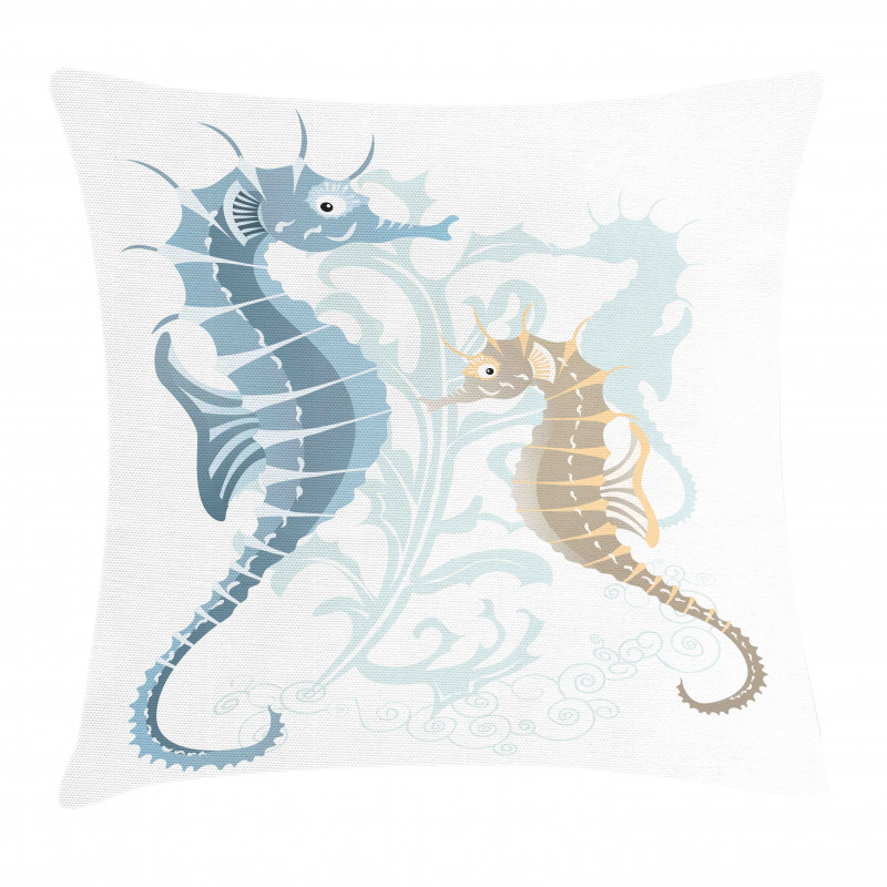 Fishes in Soft Tones Pillow Cover
