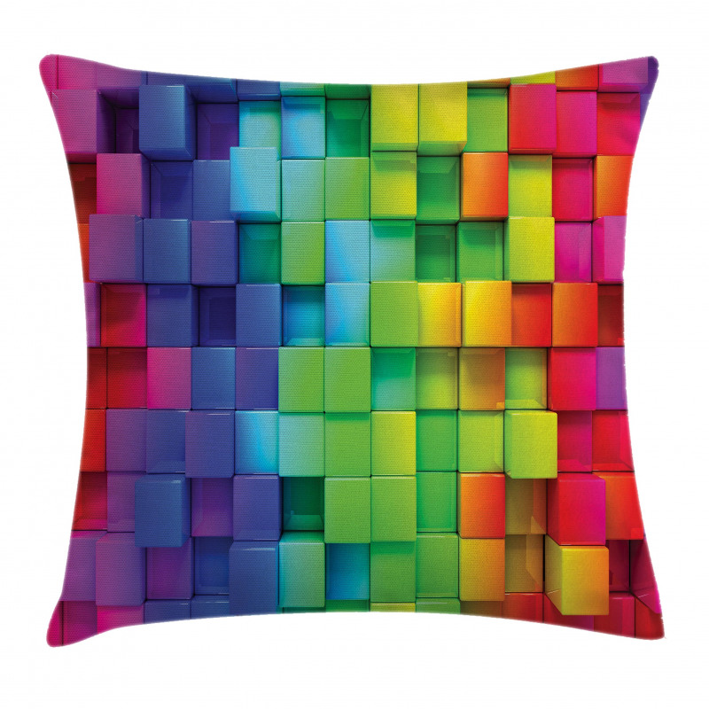 Rainbow Color Pillow Cover