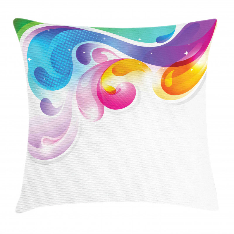 Abstract Paintbrush Pillow Cover