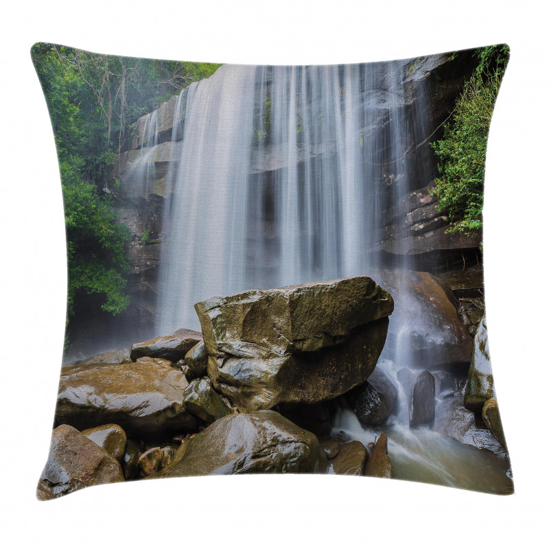 Tropical Waterfalls Pillow Cover