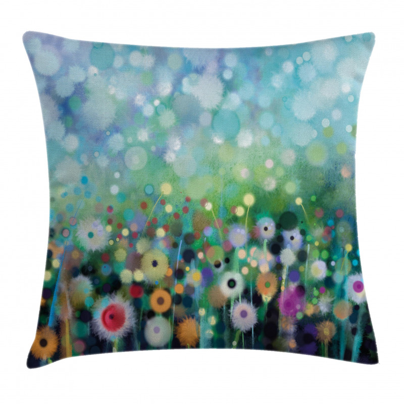 Flying Dandelions Art Pillow Cover