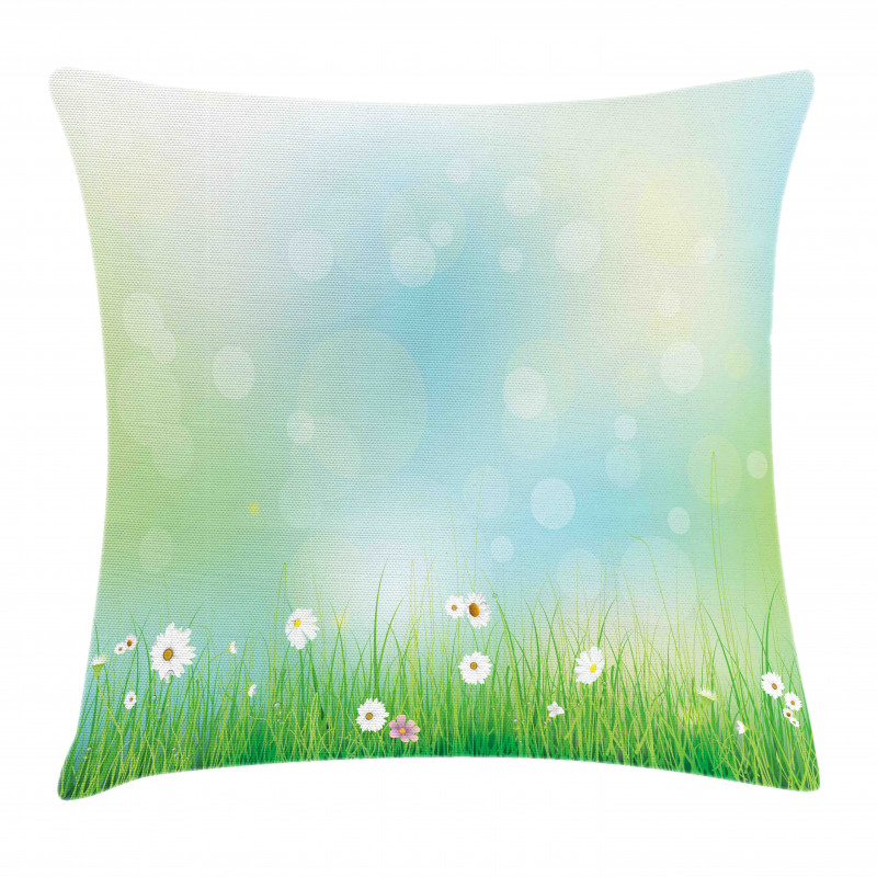 Spring Nature Field Pillow Cover