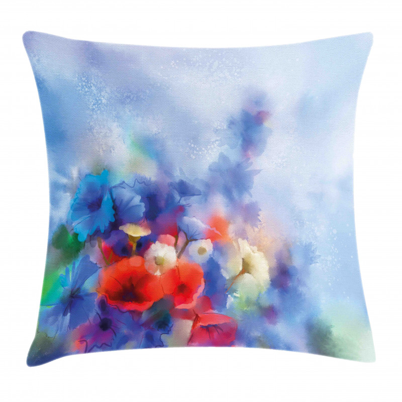 Hazy Painting Effect Pillow Cover
