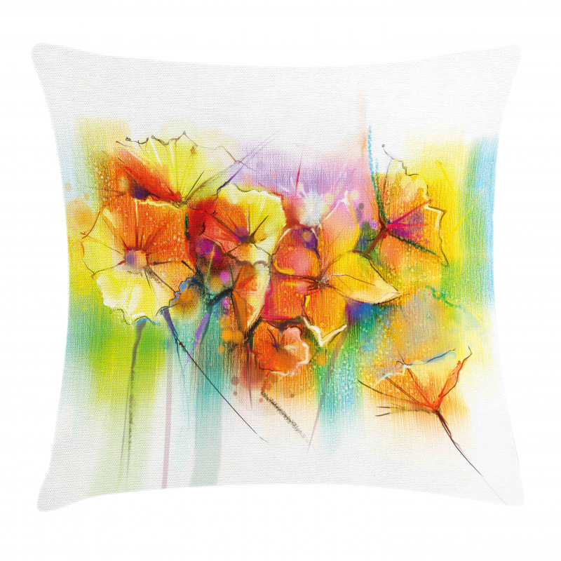 Autumn Flower Bouquet Pillow Cover